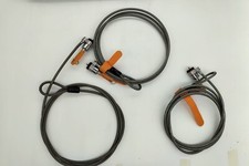 Lot of 9 Misc Laptop Security Wire Locks - Various Brands  Styles