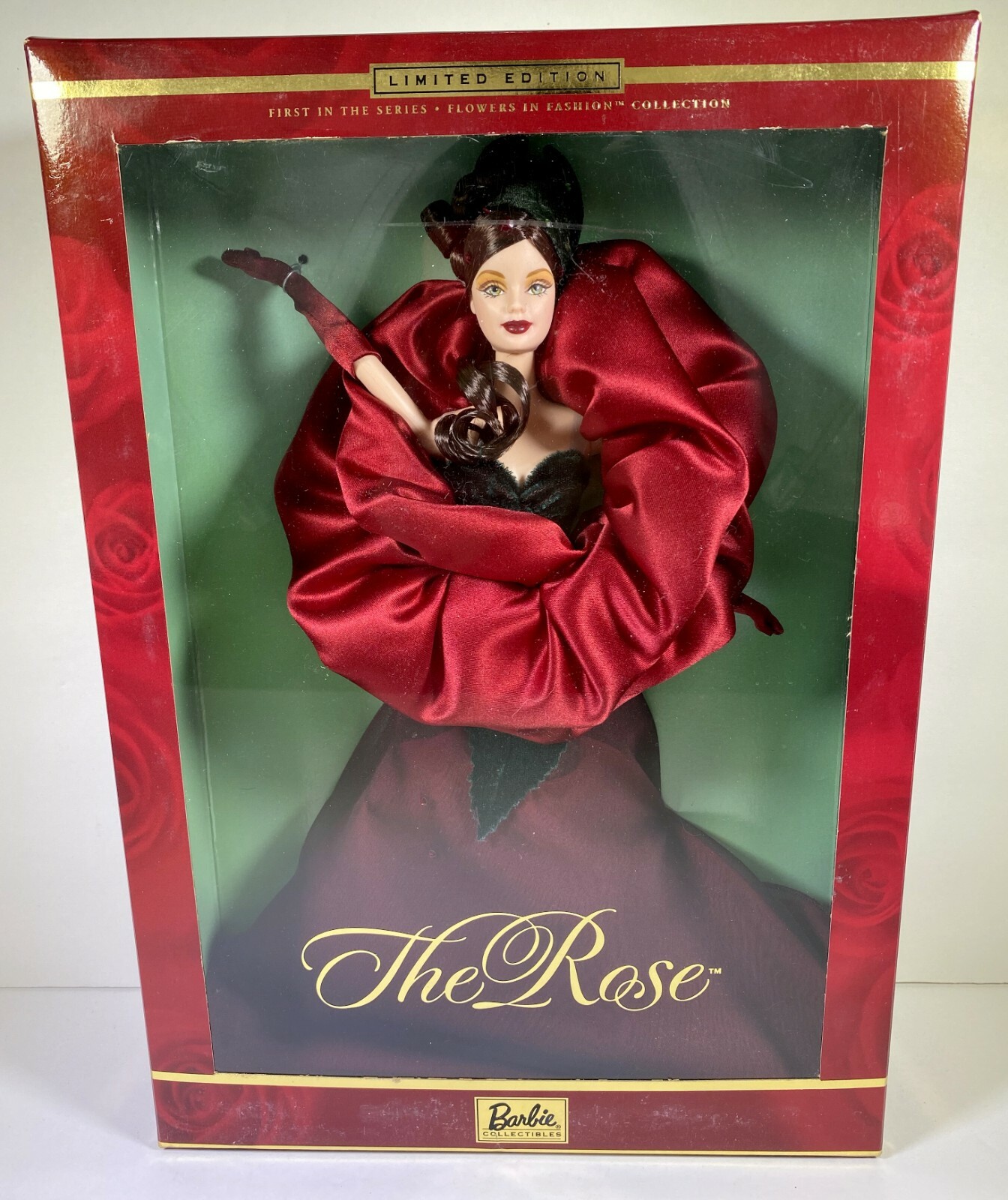 NIB BARBIE DOLL 2001 FLOWERS IN FASHION FIRST IN SERIES THE ROSE 29911