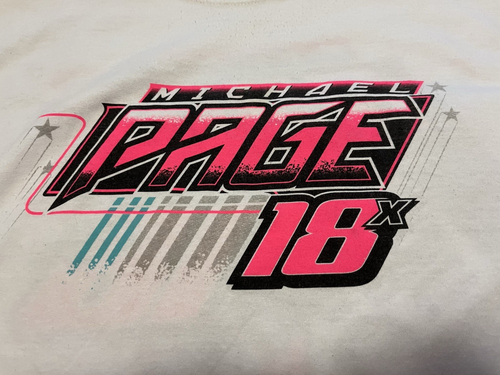 MAGLIETTA DOUBLE FACE MICHAEL PAGE DIRT RACING TAGLIA 2XL XX GRAFICA - Foto 4 di 13