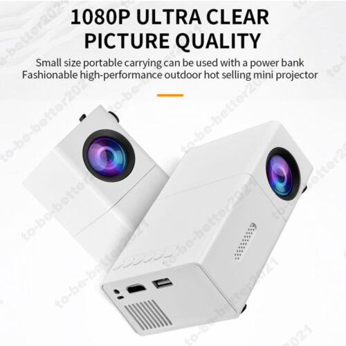 1080P HD Mini Pocket Projectors LED Projector USB/AV/TF Slots Built-in speaker - Picture 5 of 27