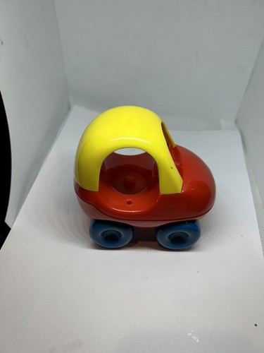 Vintage Little Tikes Puppenhaus Größe Mini gemütliches Coupe Auto Spielzeug rot & gelb