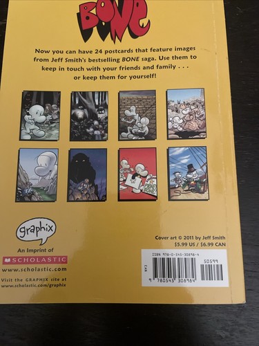 BONE by Jeff Smith Postcard Book Graphic Novel -24 Full Color Postcards - Picture 2 of 5