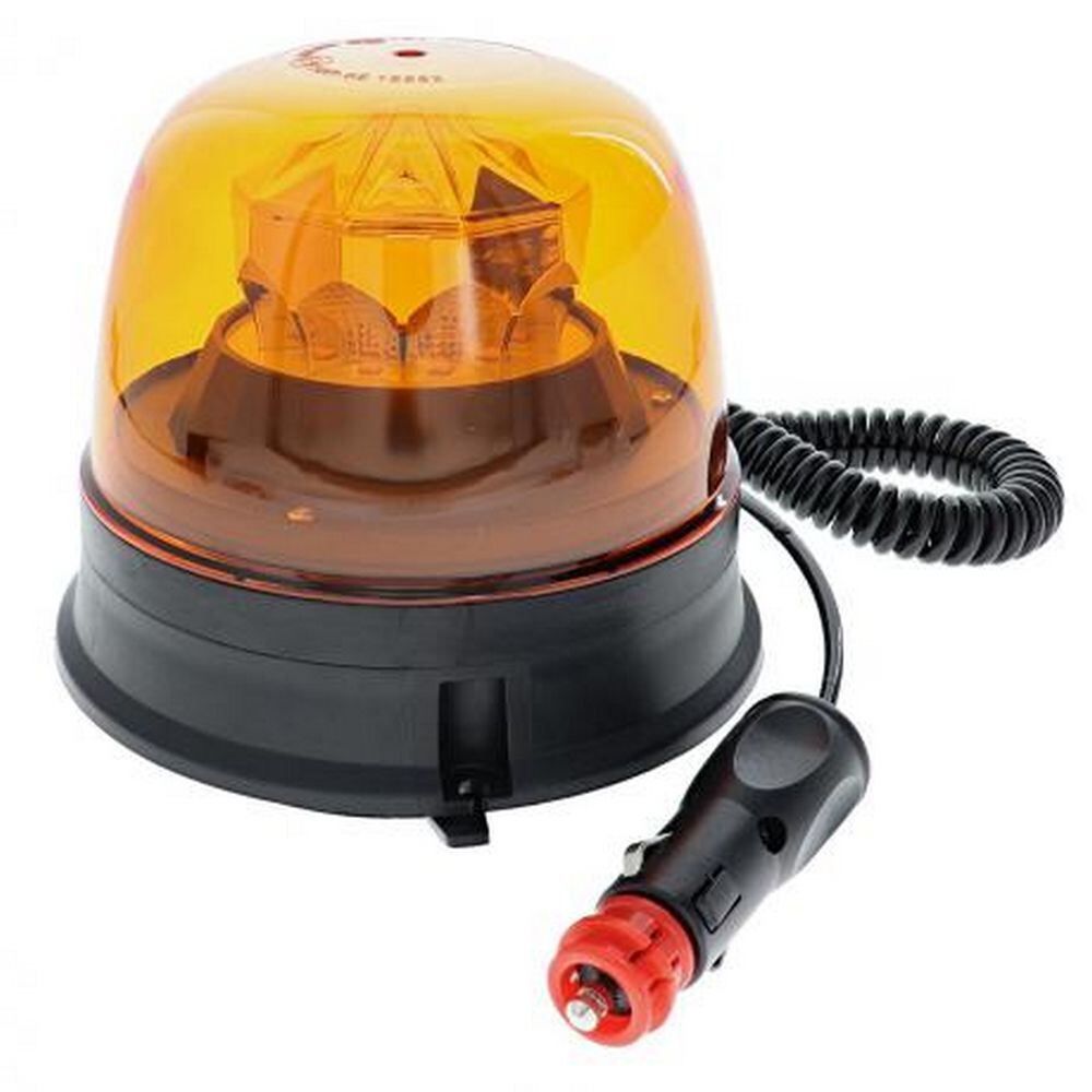 Gyrophare orange LED orange 12V 24V magnétique pour toit de véhicule de chantier