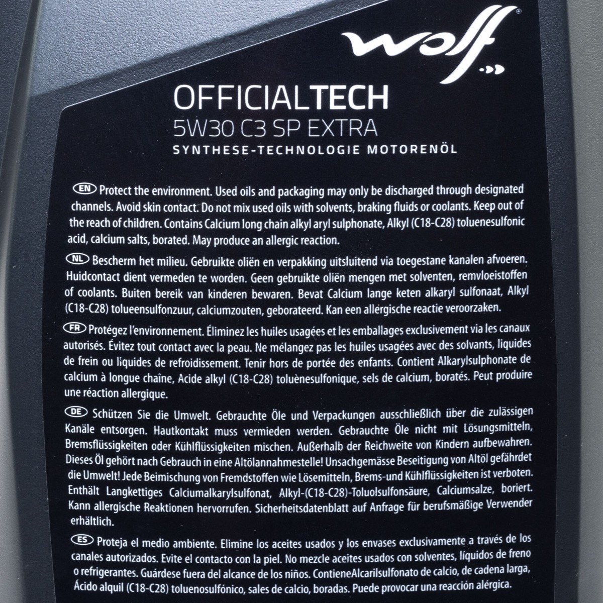 Motoröl WOLF OFFICIALTECH C3 SP EXTRA 65648 SAE 5W30 8X 1 Liter