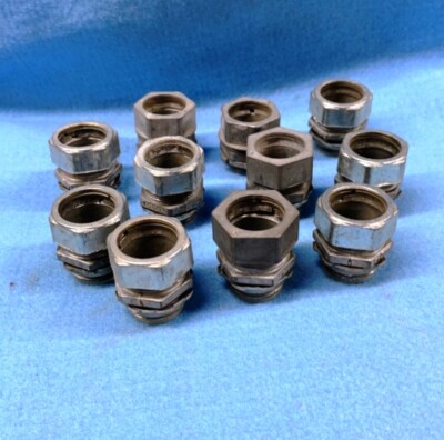 3/4'' CONDUIT CONNECTOR ASSORTED BRANDS **LOT OF 11**