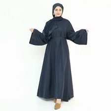 Plus Size Elegant Printed Abaya Dubai Women Muslim Kaftan Long Maxi Dress Party