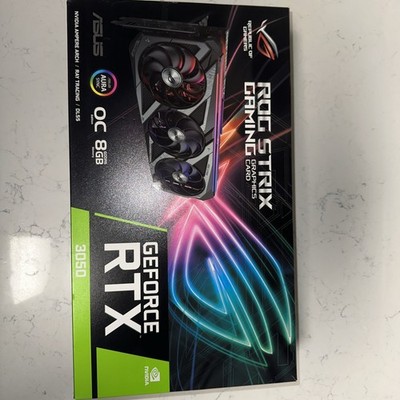 ASUS ROG Strix GeForce RTX 3050 8GB GDDR6 RGB Gaming Card HDMI DisplayPort Fan