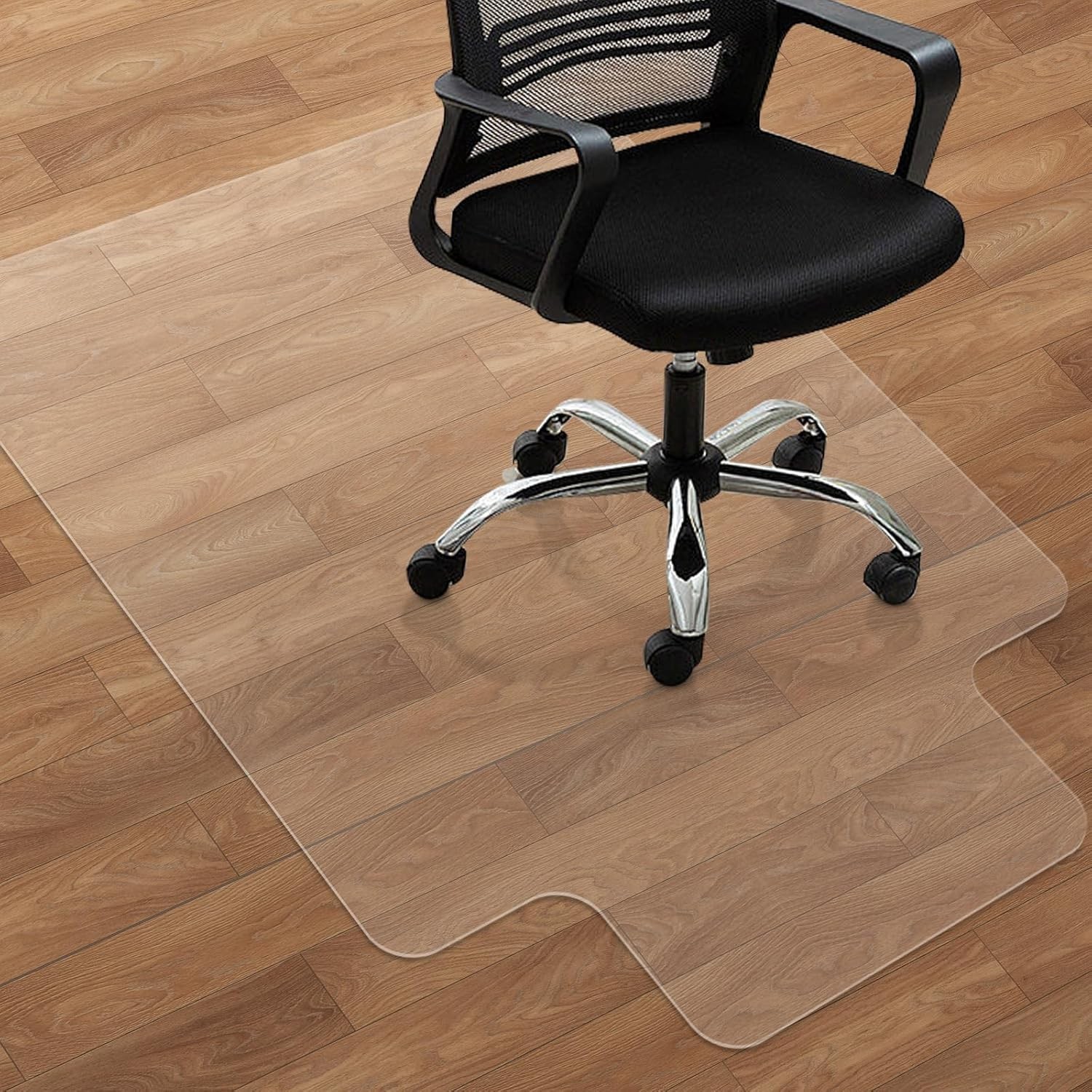 SHAREWIN Office Chair Mat Hard Floor 90x120cm Clear Non-Slip Protector Rug PVC H