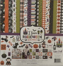 Echo Park 12" x 12" I LOVE HALLOWEEN collection kit Beautiful Quick Ship 