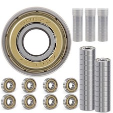 608ZZ Kugellager Set, 30 St&uuml;ck ABEC-7 Edelstahl-Lager mit Metallschild, 8x22x7