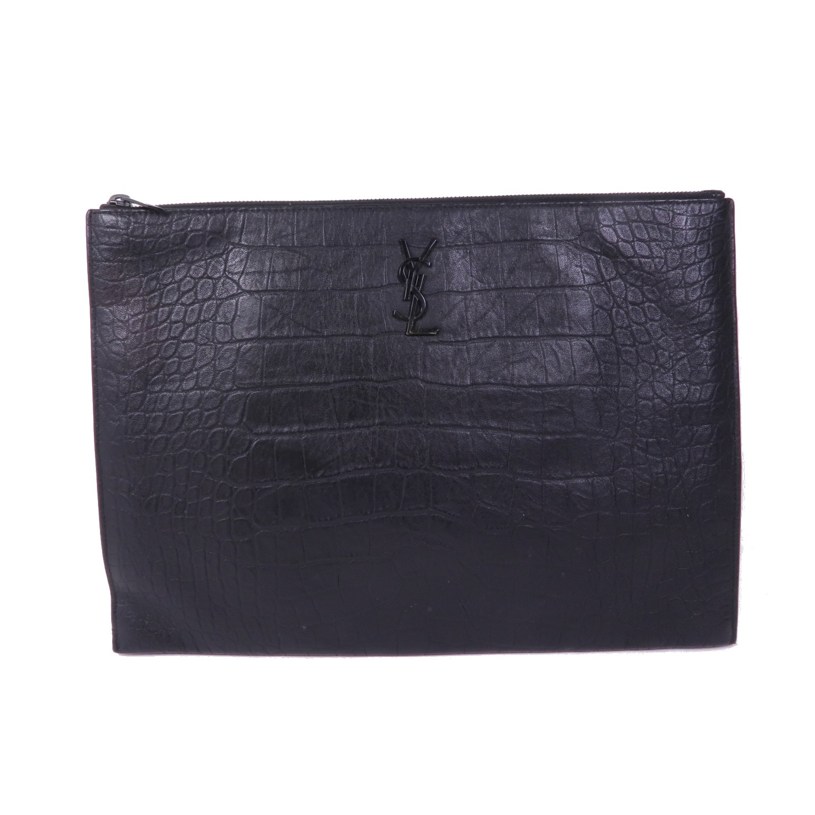 Borsa pochette SAINT LAURENT YSL TGR534680 pelle di vitello nera