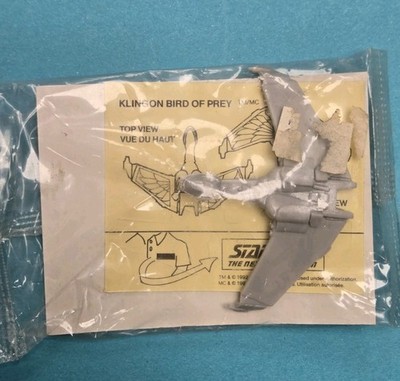 1992 Post Shreddies STAR TREK Next Generation Klingon Ship Cereal Premium MIP