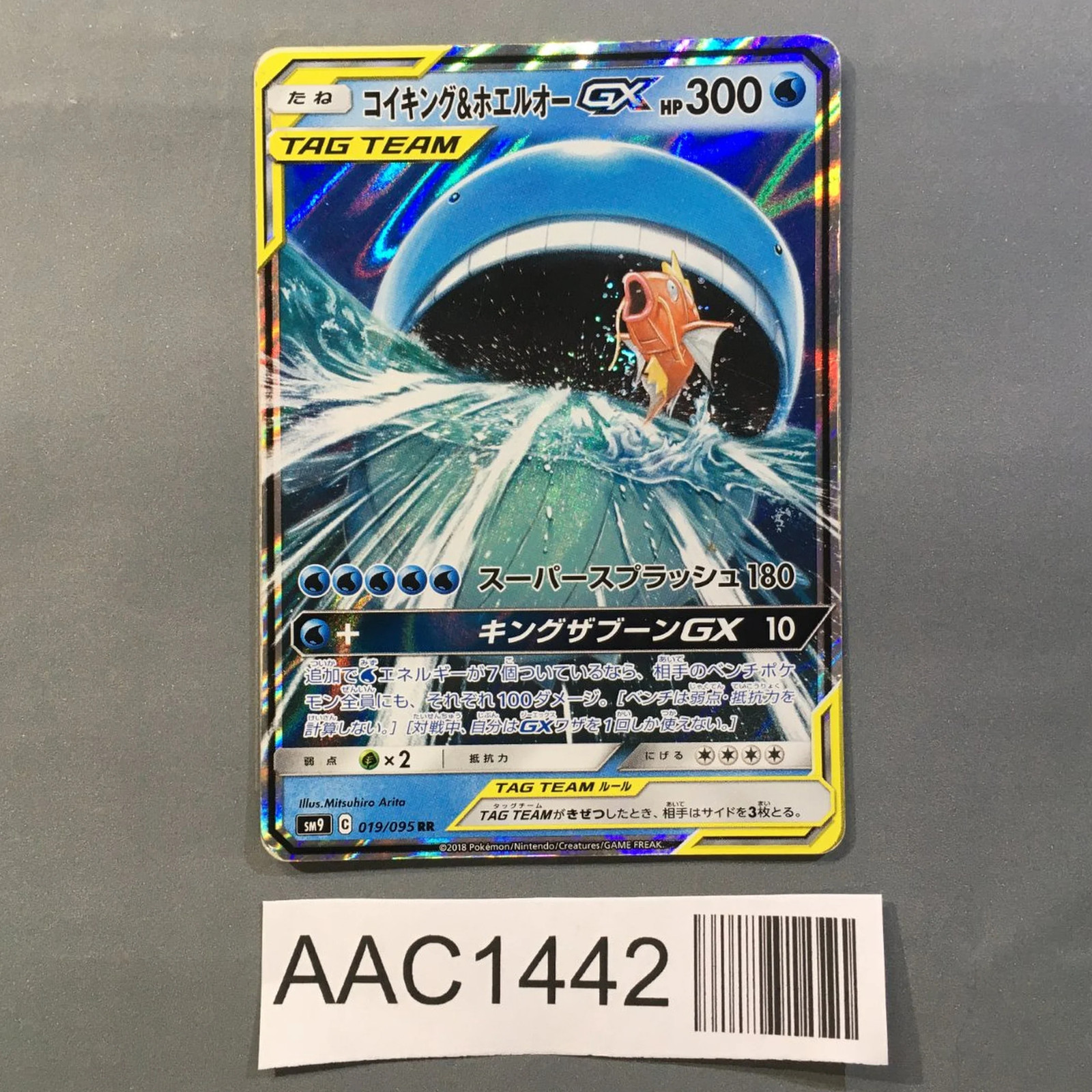 Magikarp & Wailord GX 019/095 Holo Double Rare Tag Bolt Pokemon - AAC1442