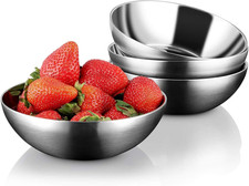 Stainless Steel Bowls for Kids, 18/8 Stainless Steel Toddler Bowl, Bpa-Free, Dur