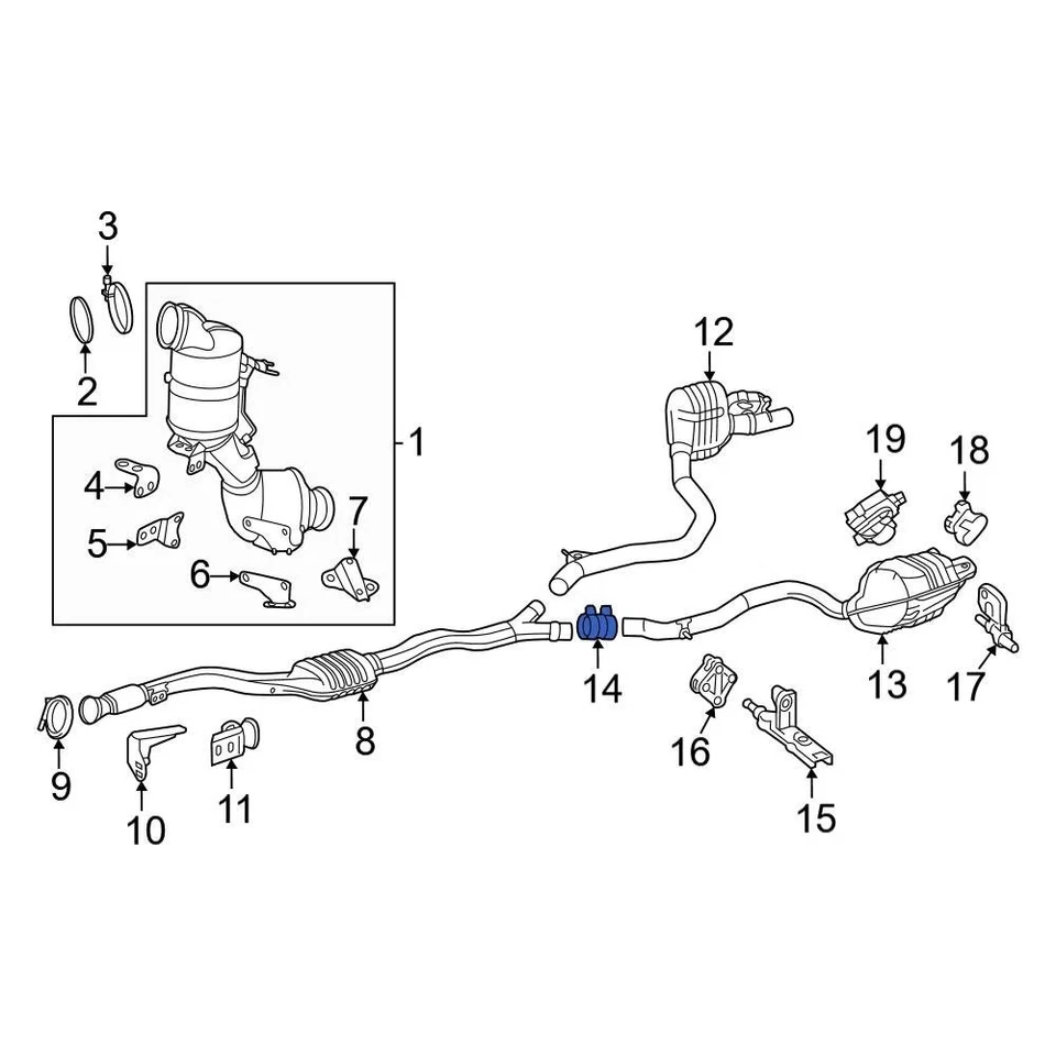 For Mercedes-Benz Sprinter 2500 2010-2021 Mercedes-Benz 2034900641 Exhaust Clamp Foto 4 de 4
