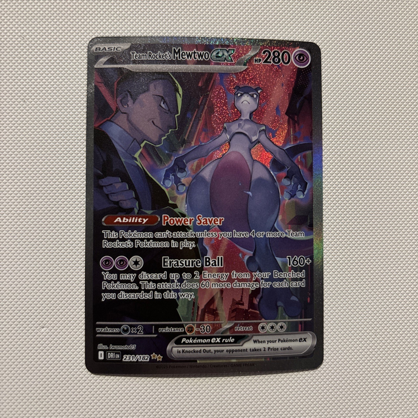 Team Rocket's Mewtwo ex 2025 Scarlet & Violet: Destined Rivals