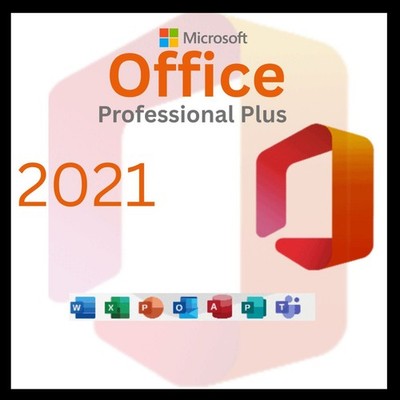 5 PCs Microsoft Office 2021 Professional Plus - DVD- Sealed Retail Package