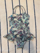 Vilebrequin Grilly Isadora Fish Ruffled Skirted Girl's Swimsuit - 4 Ans 104 cm