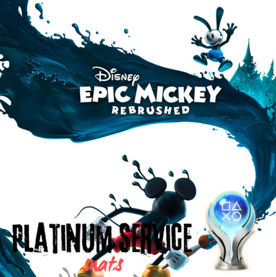 Disney Epic Mickey ReBrushed Trophy Service (Message before buy please)