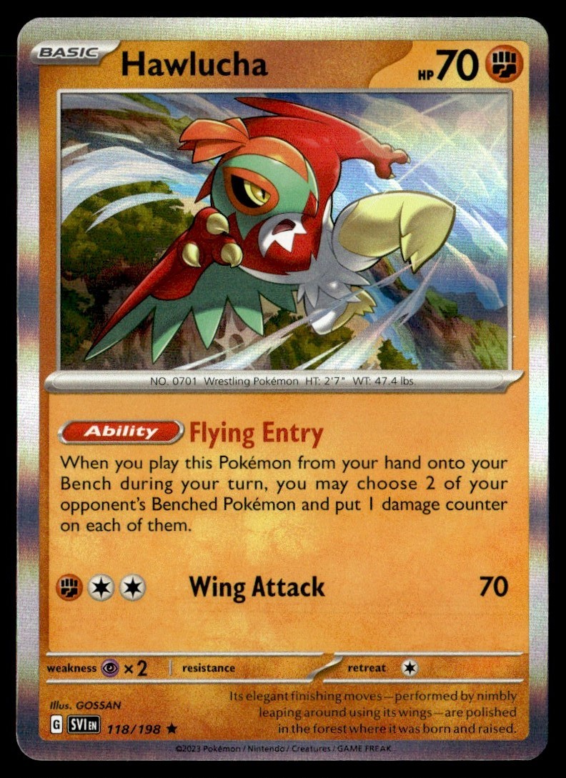 2023 Scarlet & Violet Hawlucha Basic/Rare #118