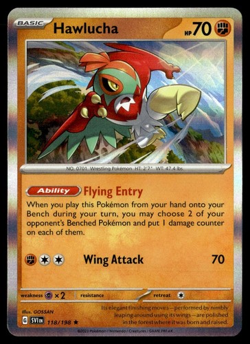 2023 Scarlet & Violet Hawlucha Basic/Rare #118
