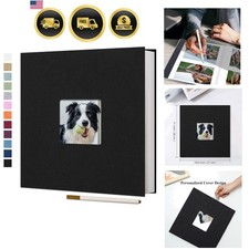 Photo Album Self Adhesive Linen Cover 40 Pages for 4x6 8x10 Photos