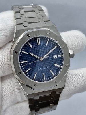 Blue OctaLuxe | Textured Dial | 41mm | Sapphire | NH35 Auto | Integrated Steel