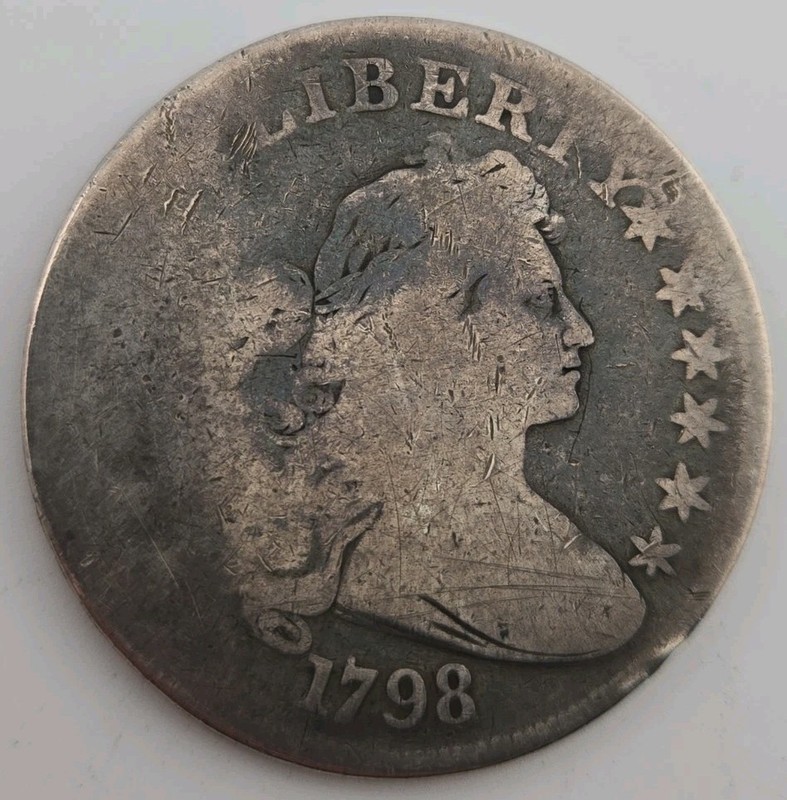 1798 draped bust silver $1 dollar