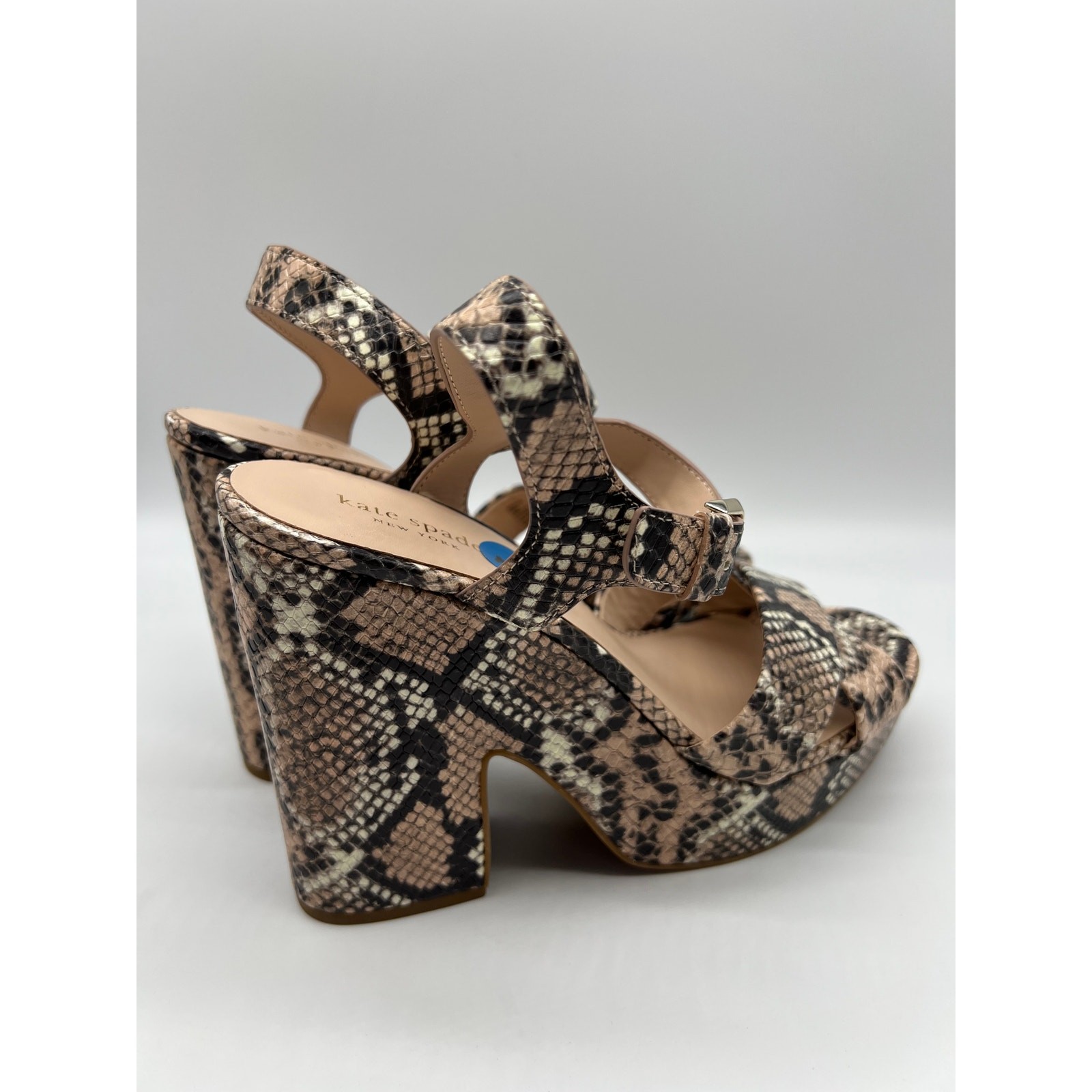 Kate Spade Women's Grace Leather Dressy Snake Print Platforms Size 10M thumbnail 7