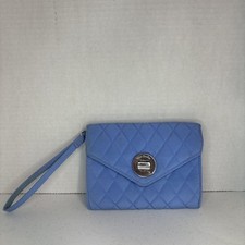 Vera Bradley Your Turn SmartPhone Wristlet Sky Blue Turnlock Wallet 15032-303