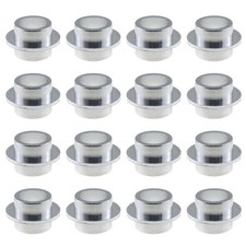 16PCS Roller Skate Bearing Spacer 8mm Silver Aluminium Alloy Shaft Spacer Inline