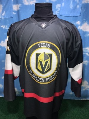 Las Vegas Jr Golden Knights Jersey 63 Silver Crystal NHL A-SM SMALL J-1 21