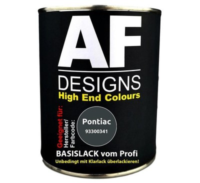 1L Autolack für Pontiac 93300341 Cinza Nobre Metallic  Autolack Spritzfertig