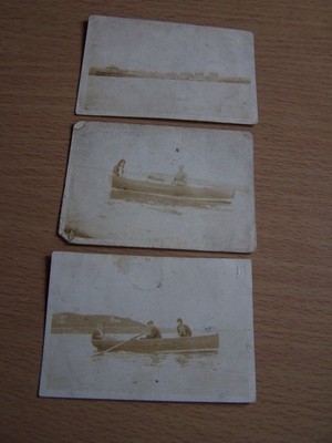 Bangor Nordirland 3 Vintage Fotos Pier aus Seehäusern Ruderboot 1930