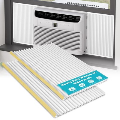 Window AC Side Panels, 21'' H × 19.25'' W Extra Wide Side Panel for Window AC U...