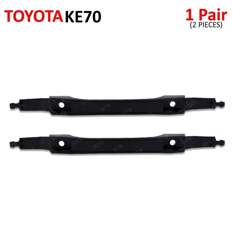 2X Manija de puerta de tracción con empuñadura interior negra para Toyota Corolla KE70 sedán 1981-1984 Foto 2 de 4