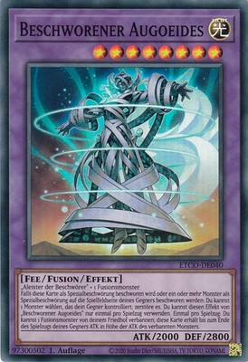 YU-GI-OH, BESCHWORENER AUGOEIDES, SR, ETCO-DE040, 1. Auflage, TOP