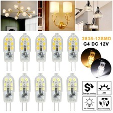 10/20/30PCS G4 Bi-pin 12LED Lamp Light Bulb DC 12V 20W 2835 SMD 6000K White/Warm