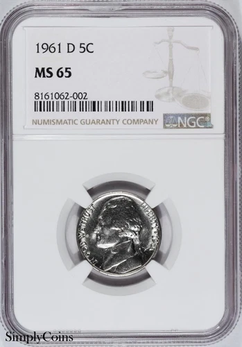 1961-D Jefferson Nickel NGC MS65 BU UNCIRCULATED US