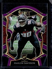2020 Panini Select #95 Marlon Davidson Purple Prizm Die Cut