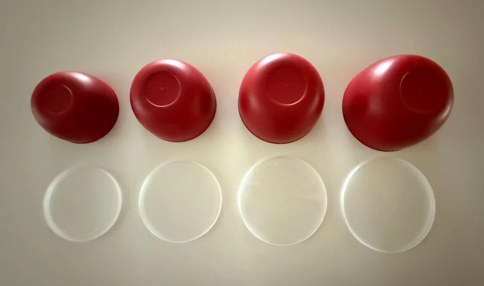 Kitchenaid Juego de Cuencos Anidados con Tapas - 4 Cuencos (4.5, 3.5, 2.5, 1.5 Tazas) Foto 2 de 4