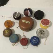 Lot of 11(70s) Duncan Yo-Yos - Butterflies +++Vintage / Rare Wooden and Plastic