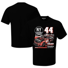 Men's Checkered Flag Sports Black J.j. Yeley Fanatics Sportsbook Car T-s...