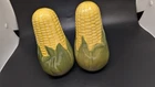 Vintage Shawnee Corn King Ceramic Salt and Pepper Shakers 5.25" Cork Stopper
