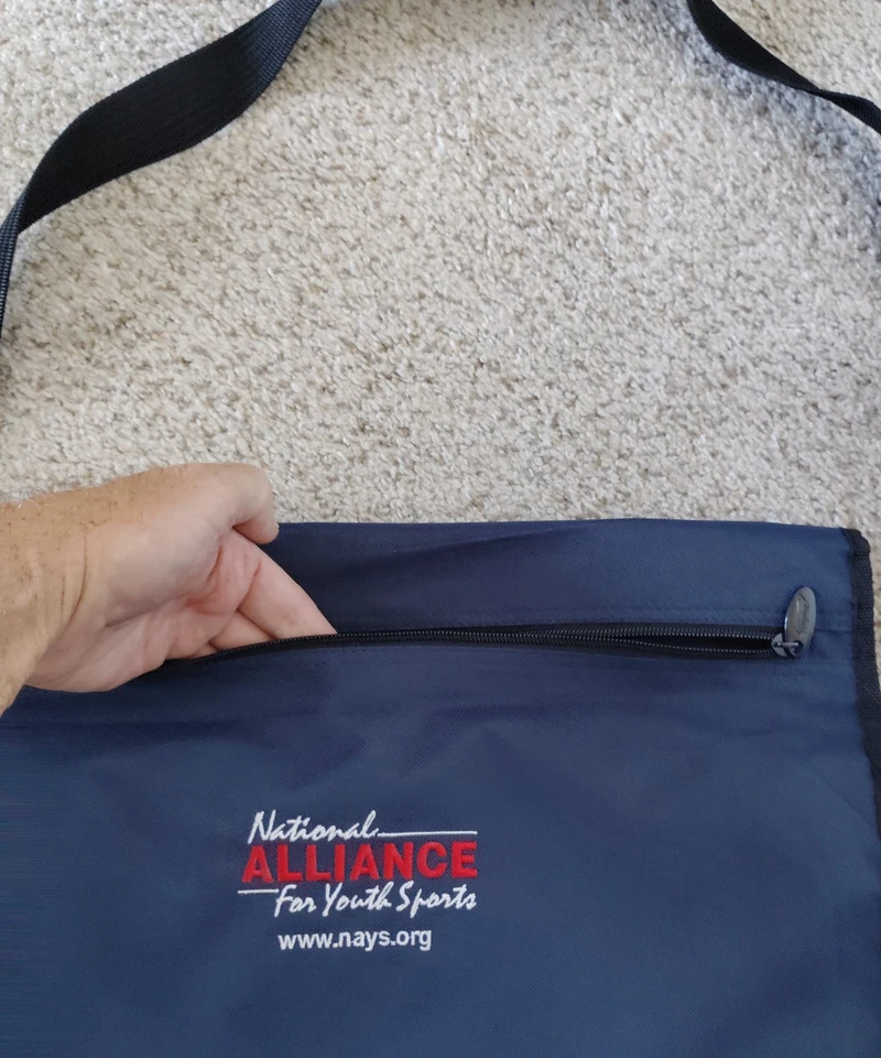 Laptop Shoulder Travel Bag National Alliance for Youth Sports Navy Blue 19" New - Image 4 of 4