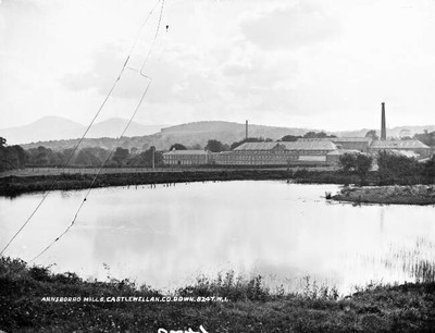 Annsboro Mills, Castlewellan, Co. Down c1900 Ireland OLD PHOTO