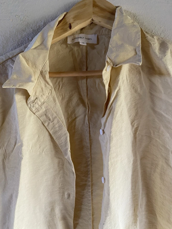 Assembly Pale Butter Silk Top 12 Medium Lovely - image 2 of 4