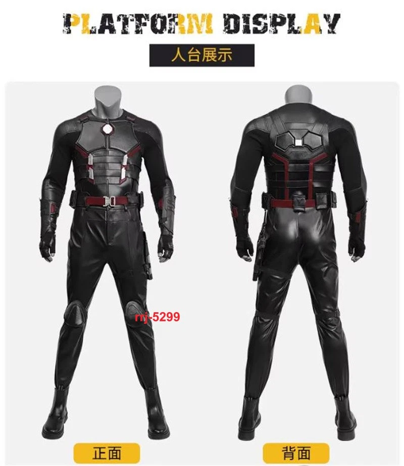 Fantasia cosplay Deadpool 3 lâminas masculina colete calças sapatos adereços Halloween - Imagem 4 de 4