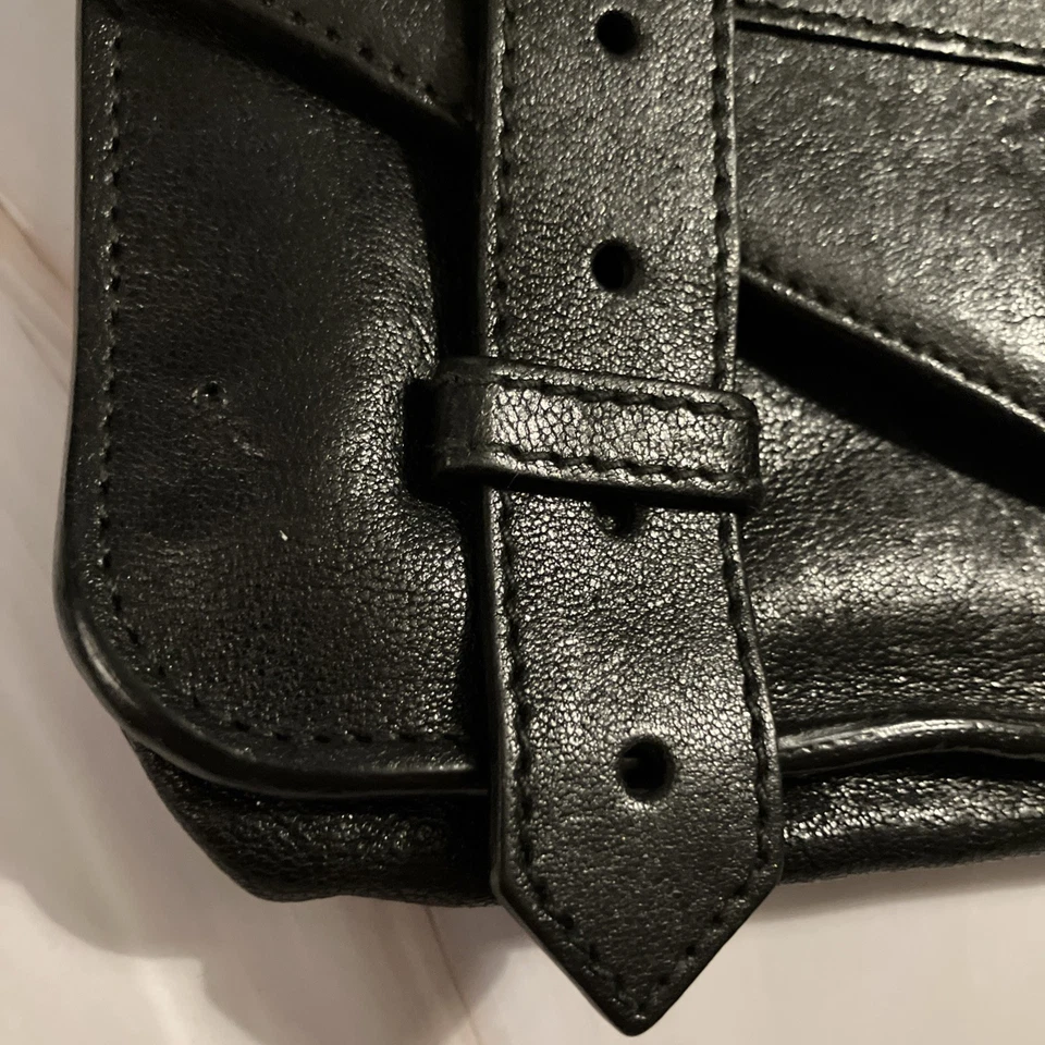 Cartera Proenza Schouler Vintage PS1 Cuero Piel de Cordero Negro, Sin Correa de Cadena  Foto 3 de 4