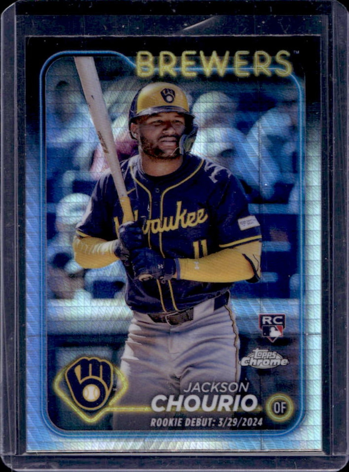 2024 Topps Chrome Update Jackson Chourio RC Prism Refractor #USC30 Brewers